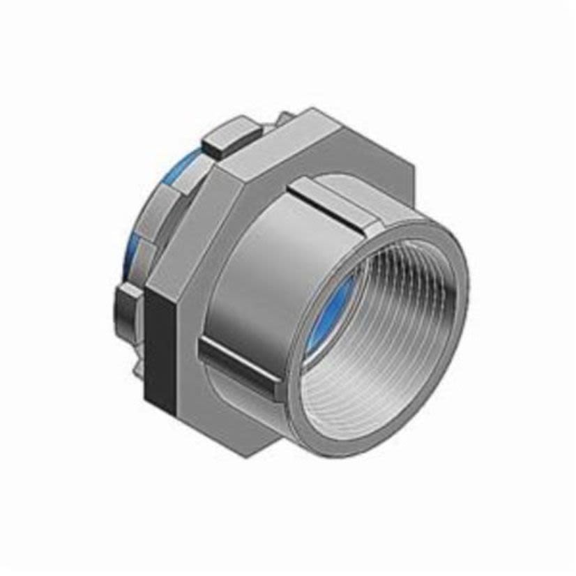 T&B Bullet 373 Threaded Hub Connector, 1-1/4 in, For Use With Rigid/IMC Conduits, Malleable Iron, Electro-Zinc Plated